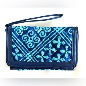 Vera Bradley Ultimate Wristlet in the Cuban Tiles pattern